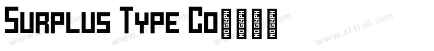 Surplus Type Co字体转换